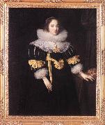 GHEERAERTS, Marcus the Younger Portrait of Lady Anne Ruhout df oil on canvas